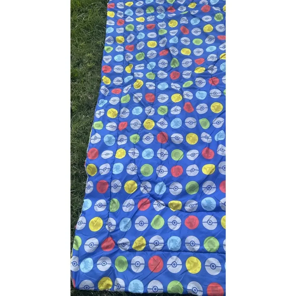 Pokemon Reversible Twin Comforter Pikachu Alola Pokeball 68x80 2019 READ